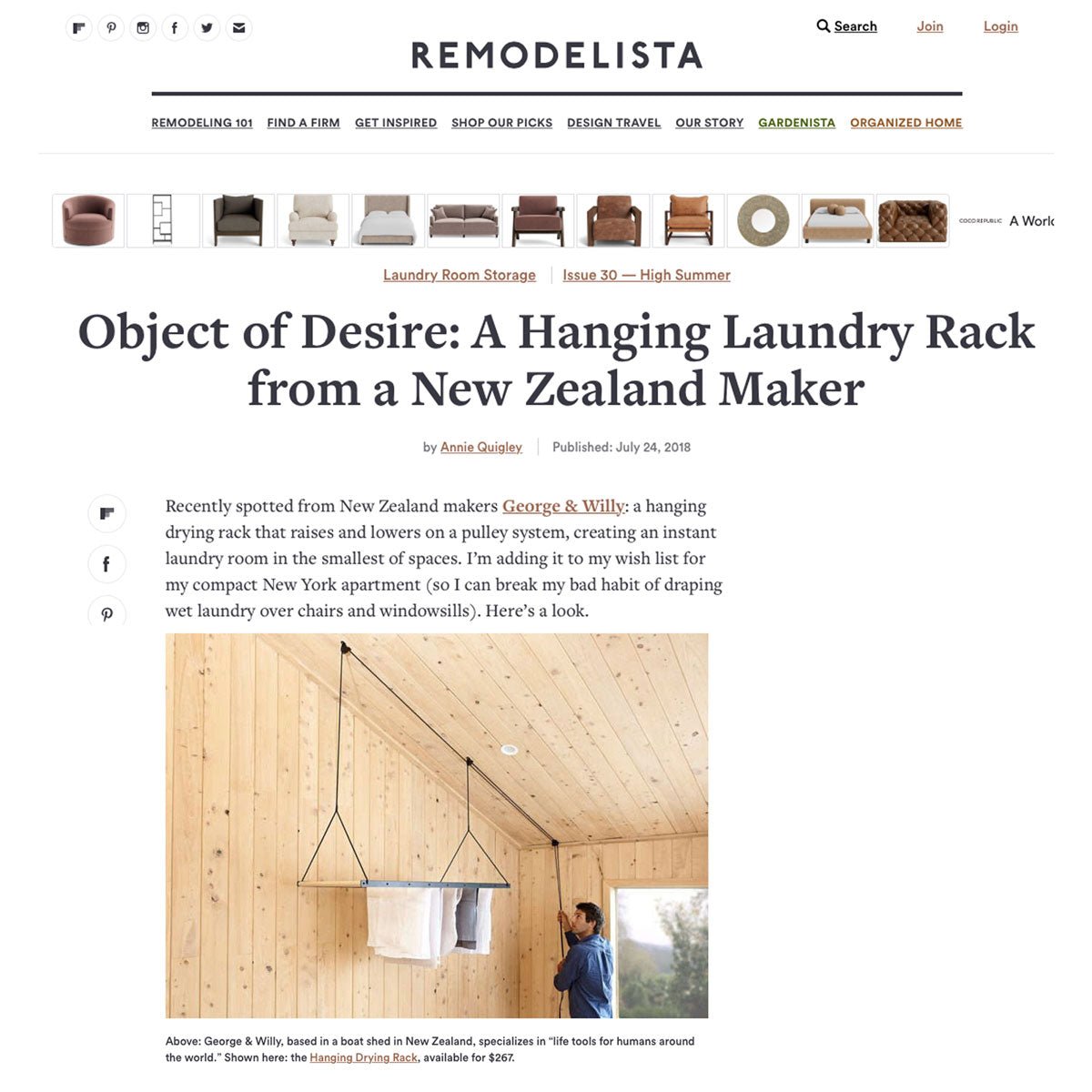 Remodelista - George and Willy