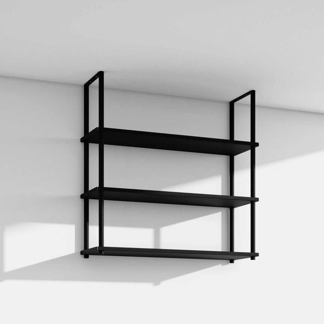 industrial modern hanging shelves